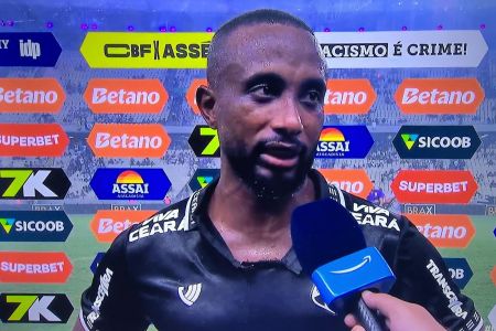 Dieguinho, volante do Ceará, em entrevista após o fim do jogo