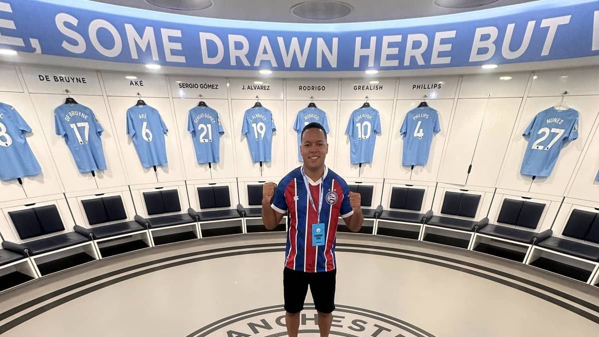 De Salvador a Manchester: torcedores do Bahia vivem experiência em jogo do City