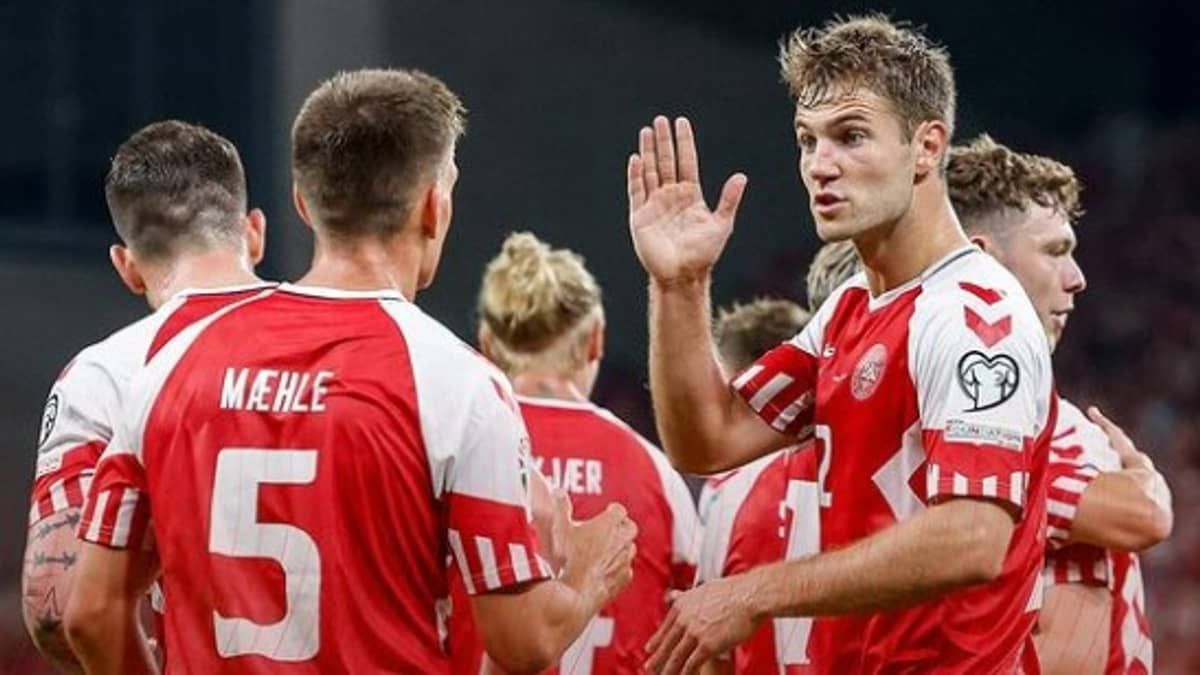 Dinamarca vence Finlândia e assume a liderança do grupo H das Eliminatórias da Euro  