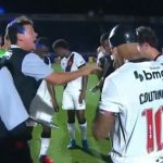 Bronca de Diniz em jogadores do Vasco após empate do Mirassol viraliza