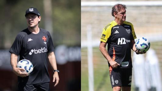 Diniz e Cuca ficam frente a frente no duelo entre Vasco e Atlético