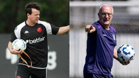 Fernando Diniz e Dorival Júnior se encontram em São Januário pelo Brasileiro
