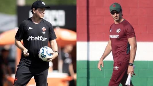Fernando Diniz e Luís Zubeldía são os técnicos de Vasco e Fluminense, respectivamente