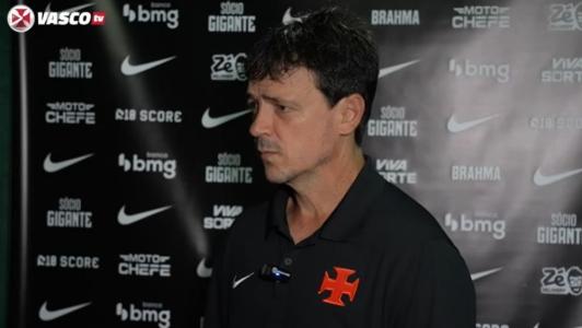 Diniz em coletiva após jogo do Vasco
