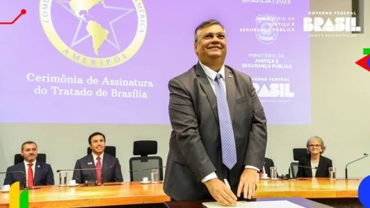 Dino assina tratado que formaliza atuação da Comunidade de Polícias das Américas