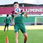 Reforço do Fluminense, Diogo Barbosa comemora chance com Diniz