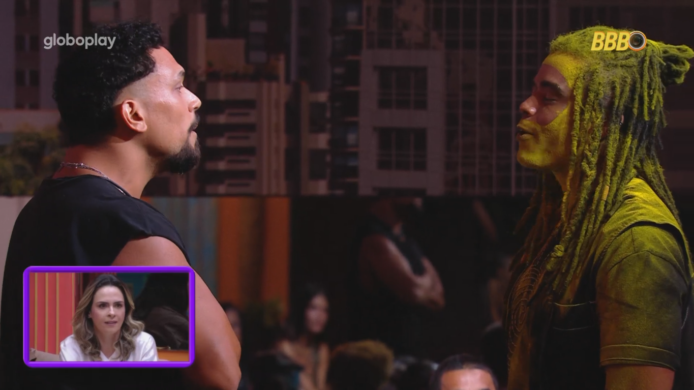 Diogo parte para cima de Vinícius e Tadeu Schmidt interrompe briga no BBB 25