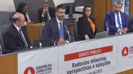 Diretor da ANTT, Guilherme Theo Sampaio, participou de debate pública na ALMG nesta segunda-feira (28)