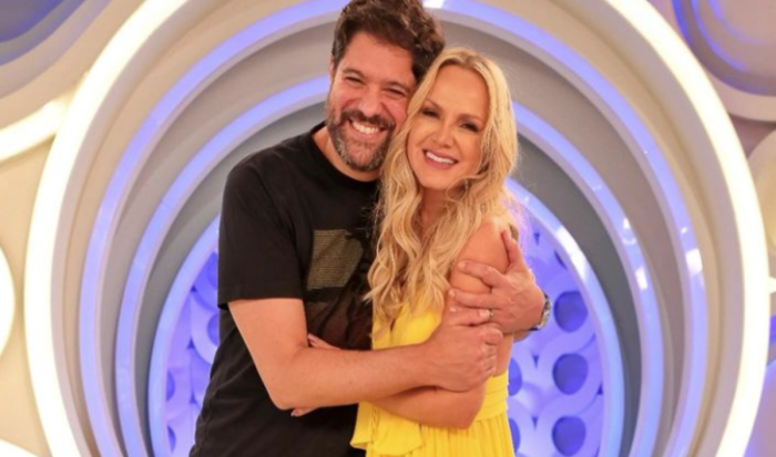 Ariel Jacobowitz e Eliana no último programa dela no SBT