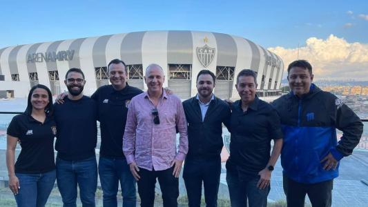 Diretoria do Carabobo conheceu a Arena MRV, nova casa do Atlético