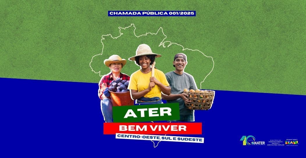 Mais de 8 mil famílias podem se inscrever para receber assistência técnica e extensão no campo