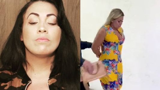 Do lado esquerdo, Fabiana Escobar/ do lado direito, Andreza Cristina