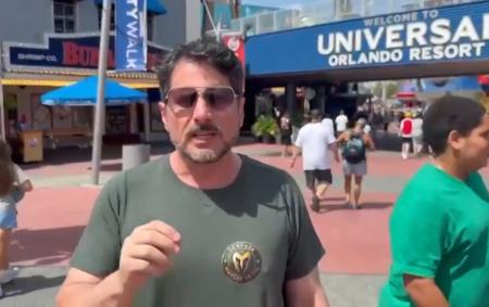 Senador Marcos do Val gravou vídeo diretamente de Orlando, na Flórida