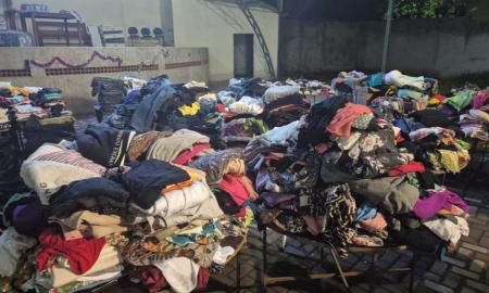 Doações recebidas na Paróquia Nossa Senhora Aparecida do Bairro Linhares em Juiz de Fora