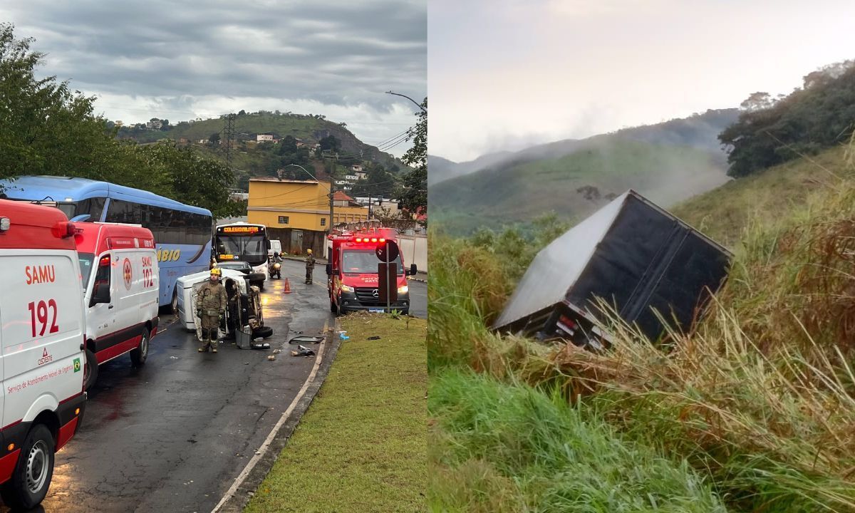 Acidentes de trânsito deixam duas vítimas na Zona da Mata
