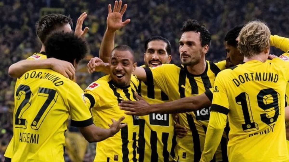Dortmund goleia Eintracht Frankfurt e assume liderança do Alemão