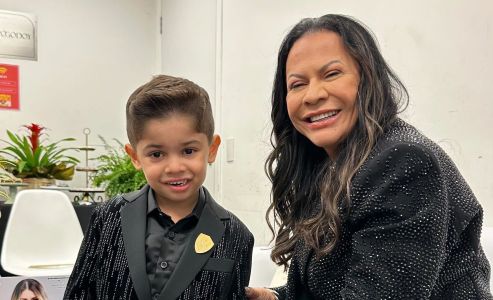 Dona Ruth e o neto, Léo