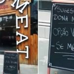 Churrascaria de Santos sugere que os veganos ‘se matem’ 