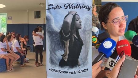 Dor e revolta marcam velório de adolescente morta em padaria na Grande BH: 'Ele tem que pagar'