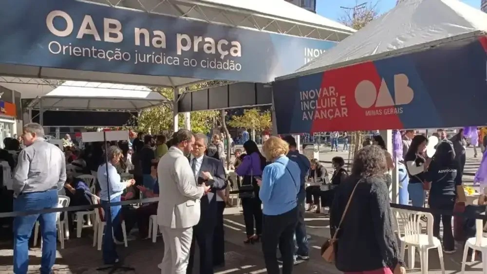 Advogados oferecem atendimento gratuito na Praça Sete, no Centro de BH, na próxima segunda (5)