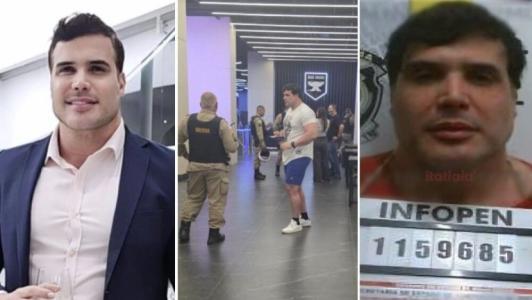 Renê da Silva Nogueira Júnior antes, durante e após sua prisão • Imagens cedidas à Itatiaia