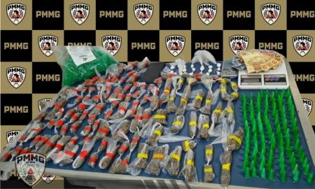 Droga apreendida pela Polícia Militar