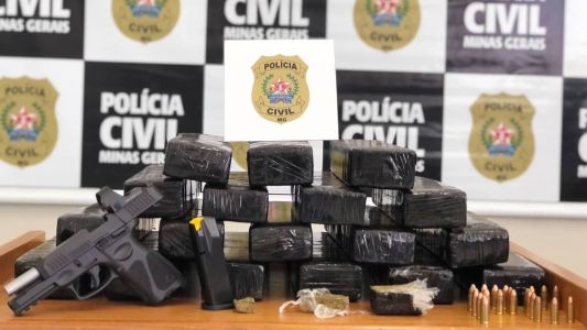 Droga estava em uma mala