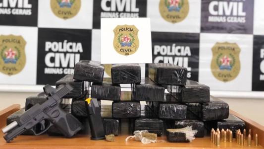 Droga estava em uma mala