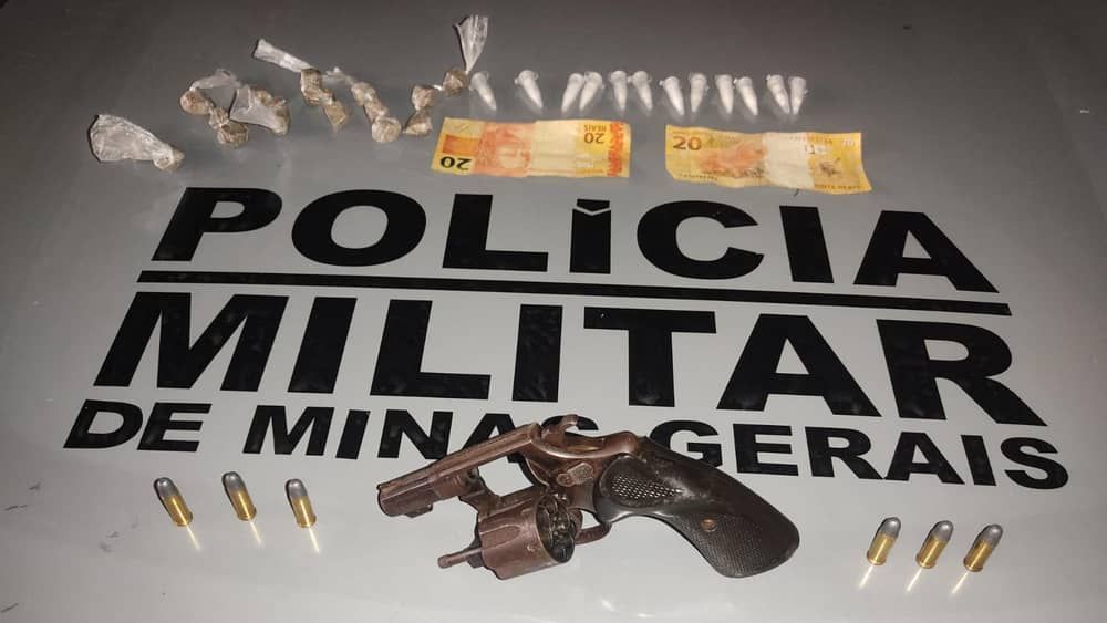 Homem é preso com arma e drogas em Venda Nova, em BH 