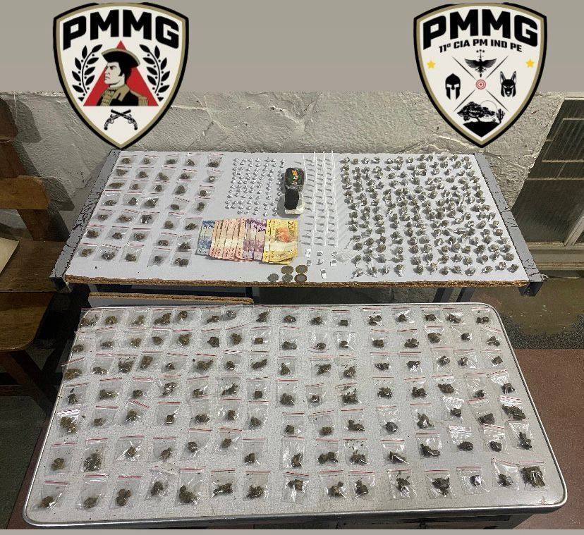 Jovem é preso com mais de 450 porções de drogas em Montes Claros, no Norte de Minas