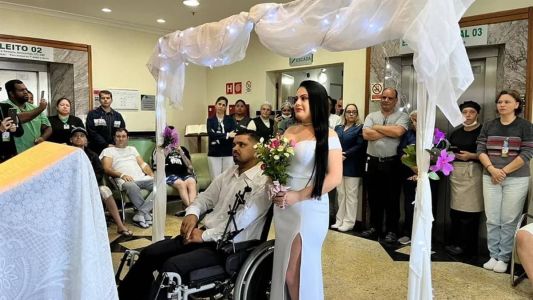 Casal planeja se casar no civil assim que Douglas tiver alta