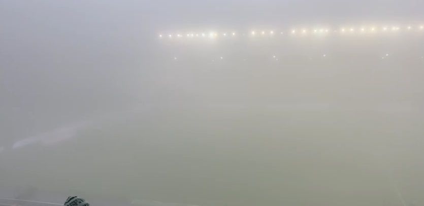 Neblina atrasa início de duelo entre Juventude e Inter; veja fotos