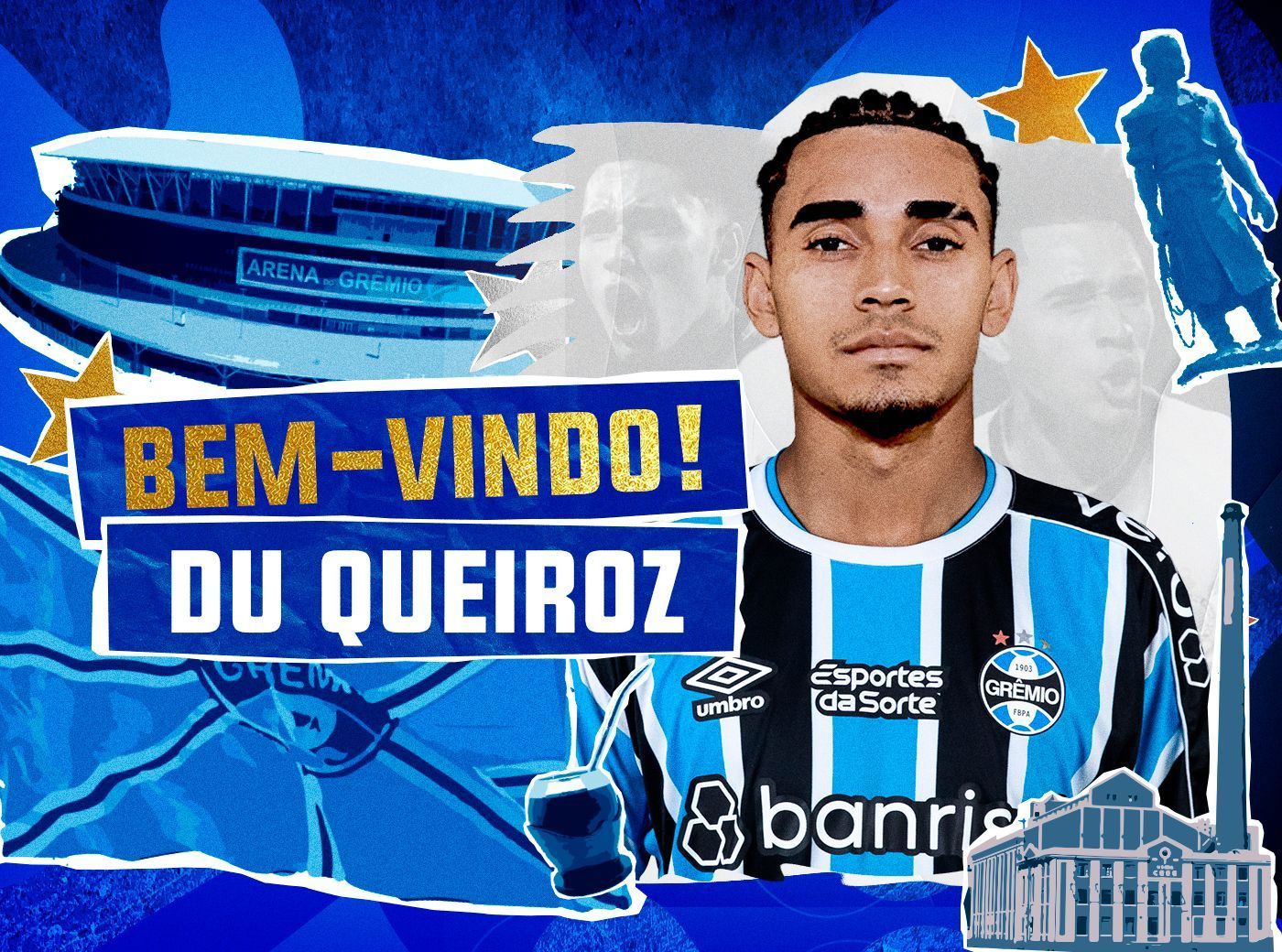 Grêmio anuncia a contratação por empréstimo do volante Du Queiroz, do Zenit