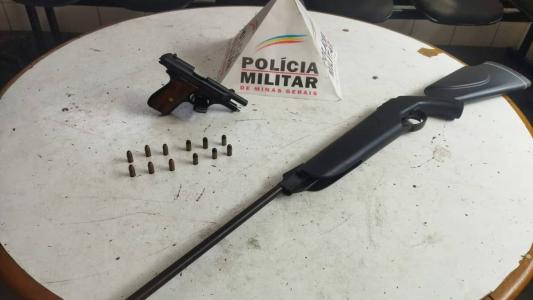 Duas armas foram apreendidas na casa do caminhoneiro
