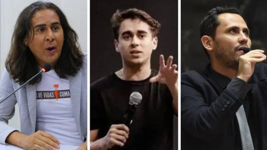 Duda Salabert, Nikolas Ferreira e Cleitinho Azevedo são mineiros cotados para participar da CPMI do 8 de janeiro