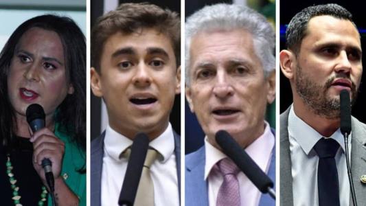 Duda Salabert, Nikolas Ferreira, Rogério Correia e Cleitinho Azevedo