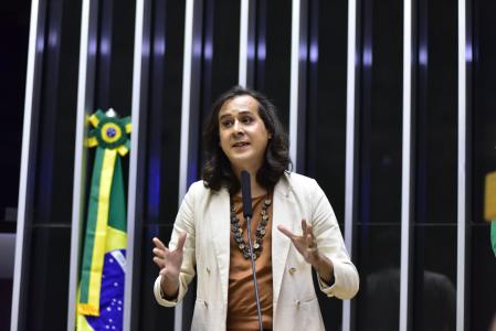 A deputada federal Duda Salabert, do PDT