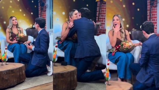 Dudu se declarou a Saory ao vivo