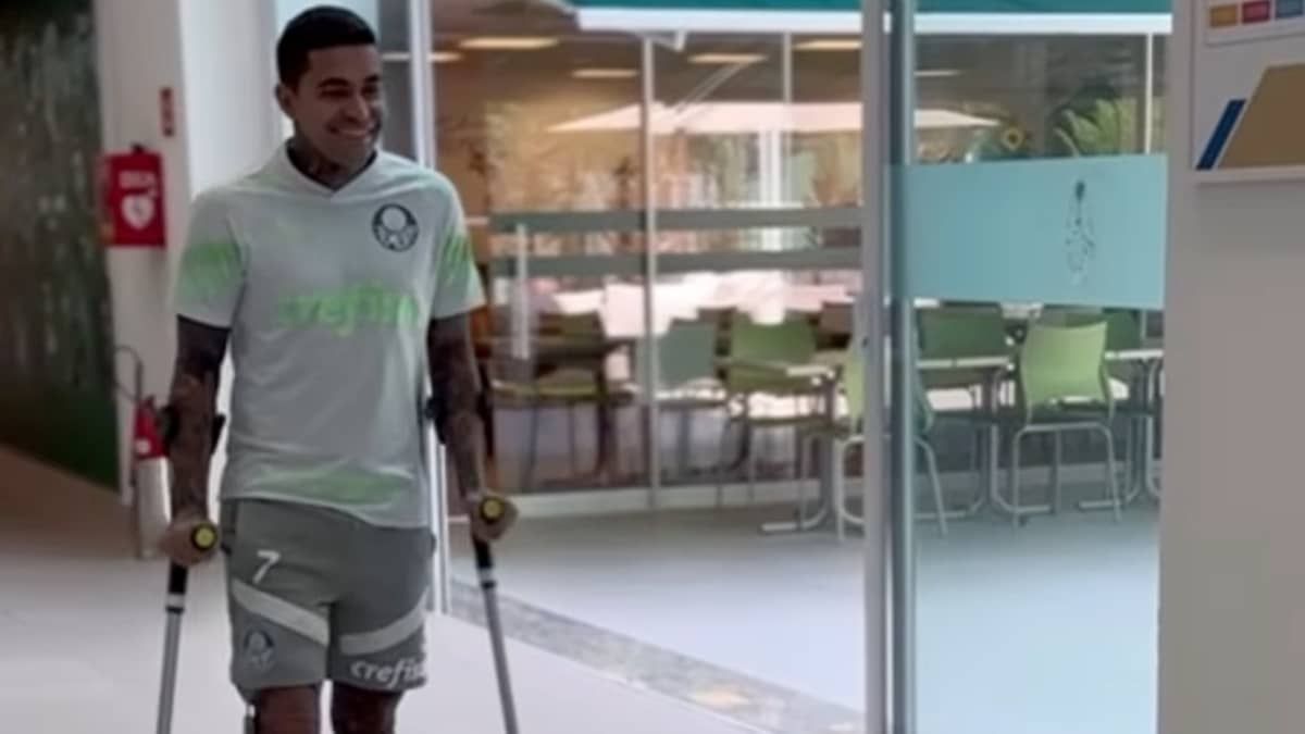 Dudu comemora evolução em recuperação no Palmeiras: 'Alívio'; veja