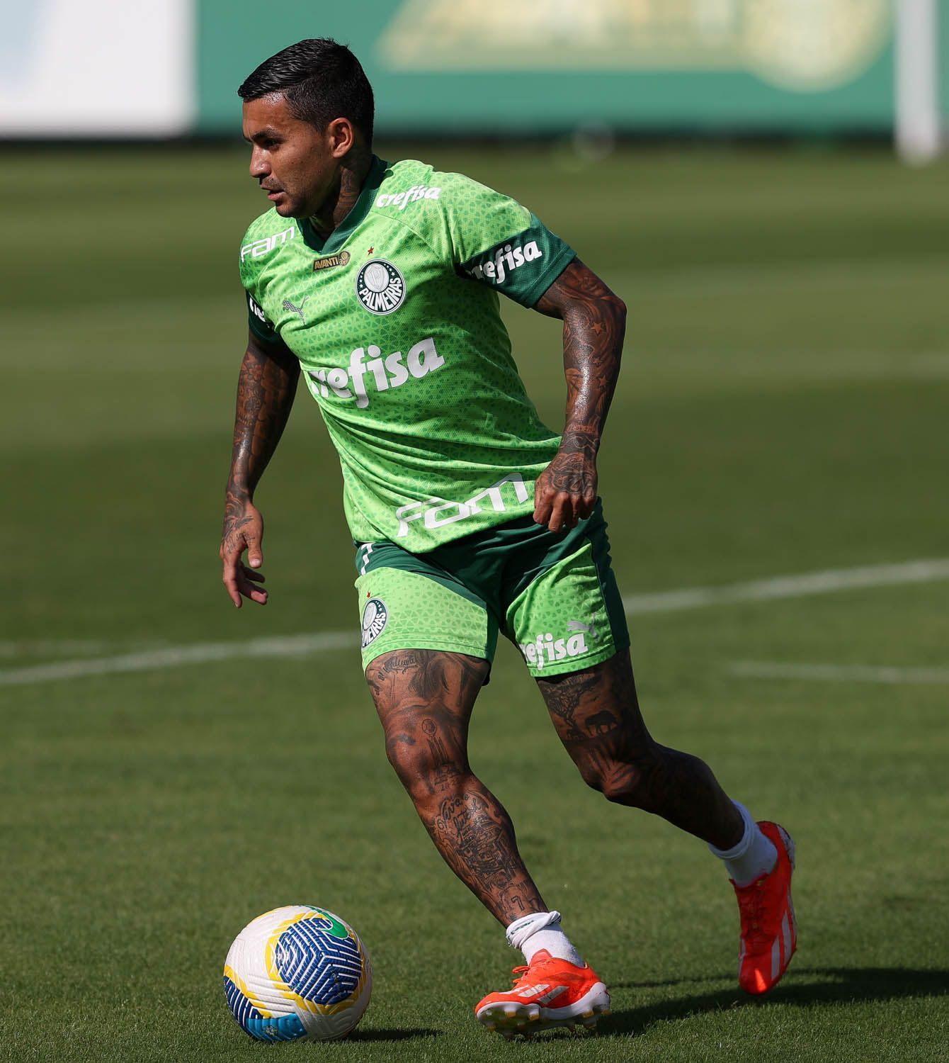 Dudu e Bruno Rodrigues aparecem em jogo-treino do Palmeiras