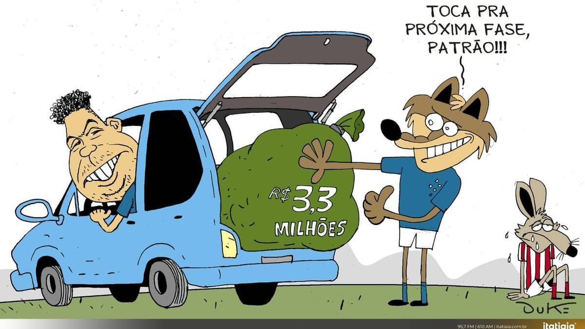 Charge do Duke: a classificação do Cruzeiro na Copa do Brasil