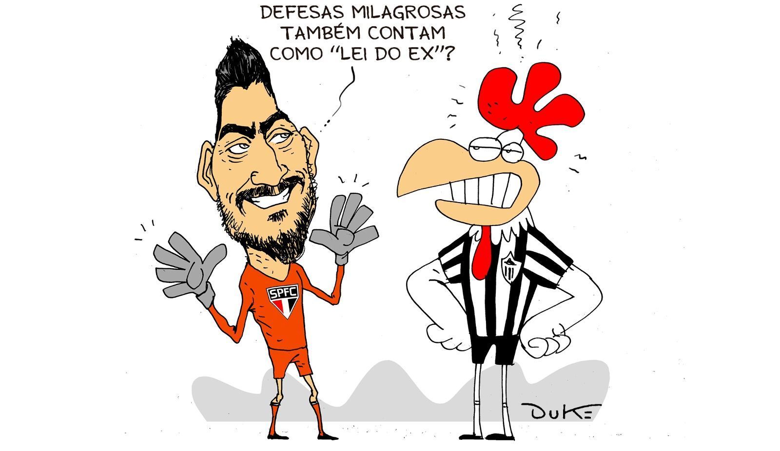 Charge do Duke | A atuação do goleiro Rafael contra o Atlético