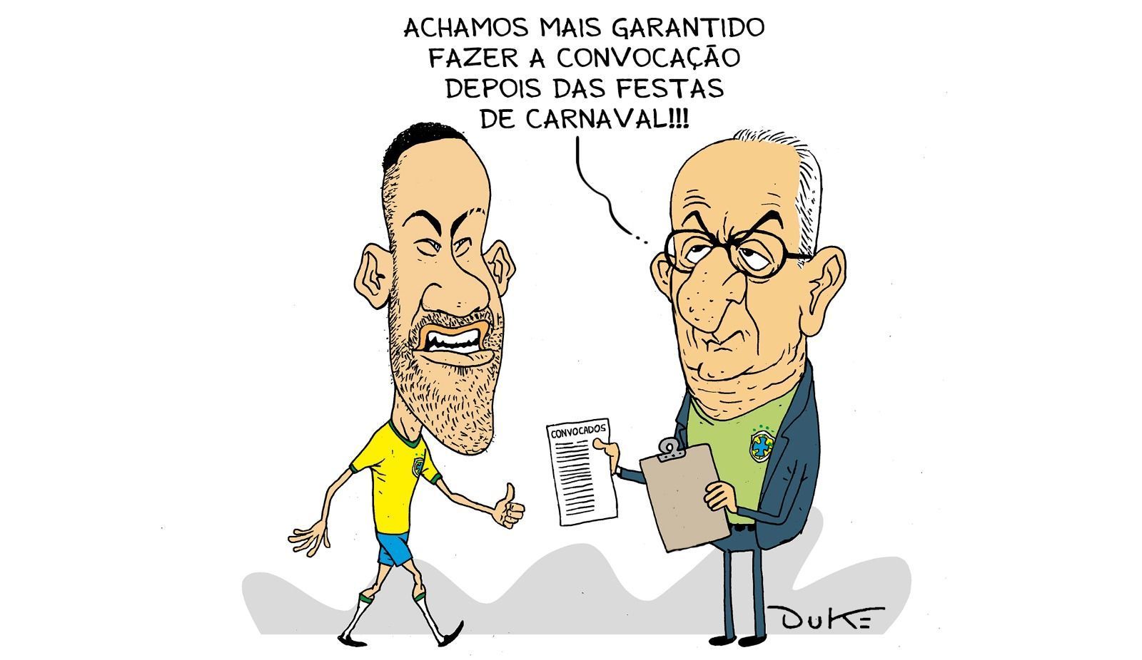 Charge do Duke | A volta de Neymar à Seleção Brasileira