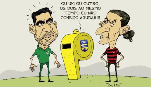 Charge do Duke de Flamengo 3 x 2 Palmeiras