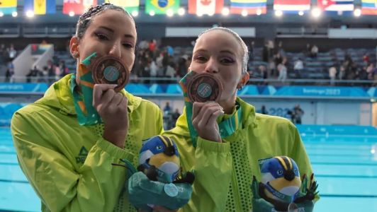 Dupla brasileira ficou em terceiro lugar