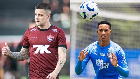 Atacantes Renato Kayzer, do Vitória, e Tiago, do Bahia, são esperanças de gols no Ba-Vi