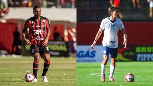 Volante Caíque, do Vitória, e lateral-direito Roman Gomez, do Bahia