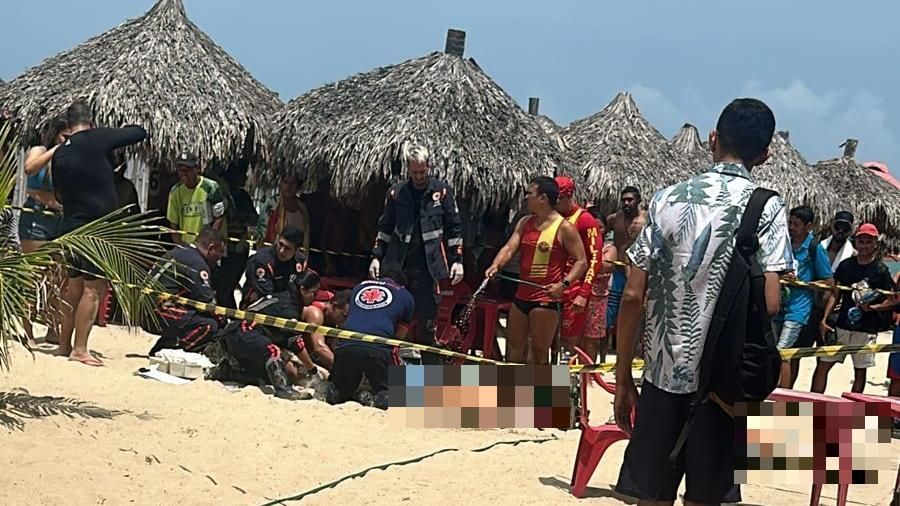 Casal é morto a tiros na Praia do Futuro, em Fortaleza (CE)