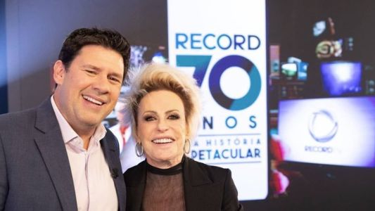 Repórter Michael Keller e Ana Maria Braga