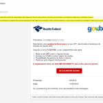 Receita alerta para golpe do falso e-mail chamado 'Pendência Fiscal'